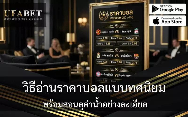 ราคาบอล แบบทศนิยม