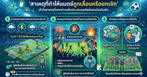 สาเหตุในการเลื่อนแข่ง